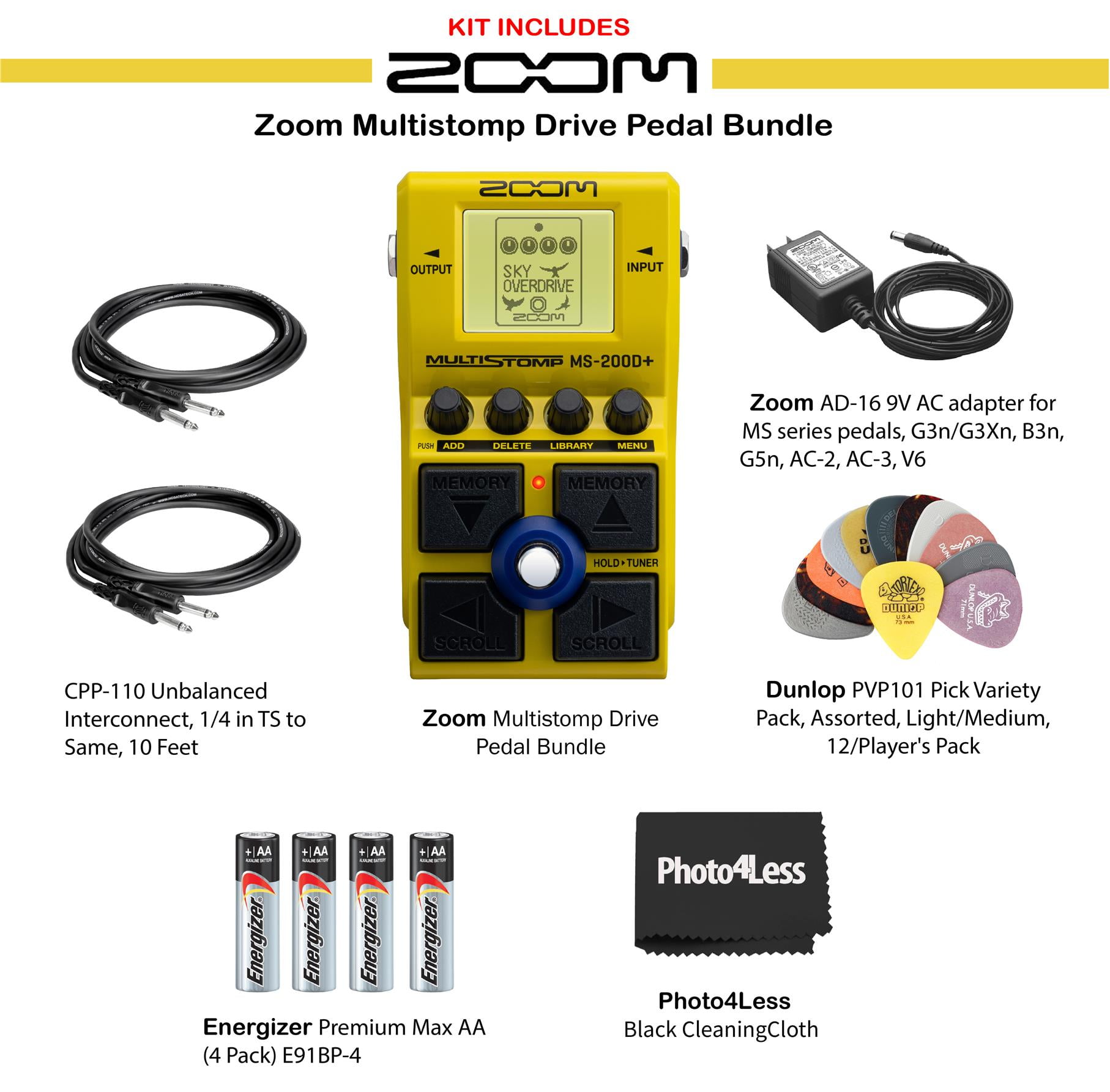 Zoom Multistomp Drive Pedal Bundle