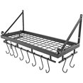 thumbnail image 2 of Hanging Pot Holder Rack - Southern Homewares - Kitchen Shelf for Storage & Organization - Includes 12 Hooks, 2 of 4