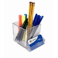 thumbnail image 2 of 4" Cube Pencil Holder with Divider & Business Card Pocket, 2-Pack, 2 of 3