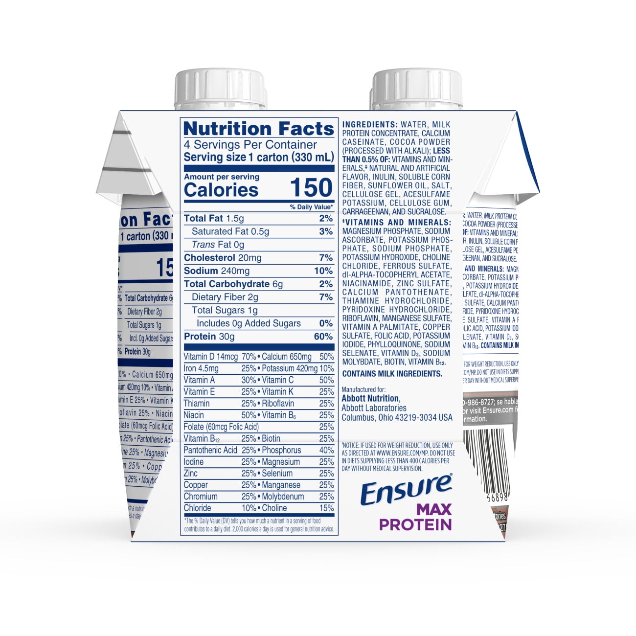 Buy Ensure Max Protein Nutrition Shakes Milk Chocolate - 11 ...