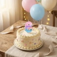 thumbnail image 6 of Pink Number Candle with Rainbow Decoration, Colorful Cartoon Birthday Cake Topper, Creative Party Supplies for Celebration, Anniversary Ornament, Number 6, 6 of 6