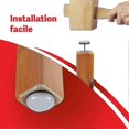 thumbnail image 4 of Glides For Chair Legs. 50 Pack 19mm Glides Easy To Fit Chair Legs, For Indoor Use To Protect Floors From Table Legs, 4 of 5
