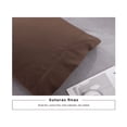 thumbnail image 4 of 2 Fundas De Almohada King Size 51 cm x 102 cm Marrón, 4 of 5