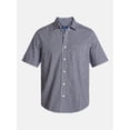 thumbnail image 5 of George Men's and Big Men's Modern Fit Poplin Button Up Shirt with Short Sleeves, Sizes XS-3XL, 5 of 5