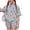 Gray, variant on Girls Summer 2 Piece Outfits Cute Fruit Print Printed Short Sleeve Crew Neck T-Shirts and Shorts Girls' Clothing Sets 10-12Y