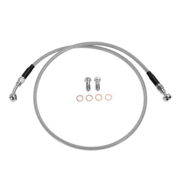 45In Hydraulic Front Brake Line Kit for 12-14In Handlebar Hydraulic Brake Line for Harley Softail Blackline - FXS 2011-2013 No.42314-08 Silver Tone