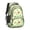 Mushroom and Frog, variant on Mushroom and Butterfly White Pattern Backpack for School, Cute School Bag with Adjustable Shoulder Straps and Padded Back, 16.9"x12.6"x5.9"