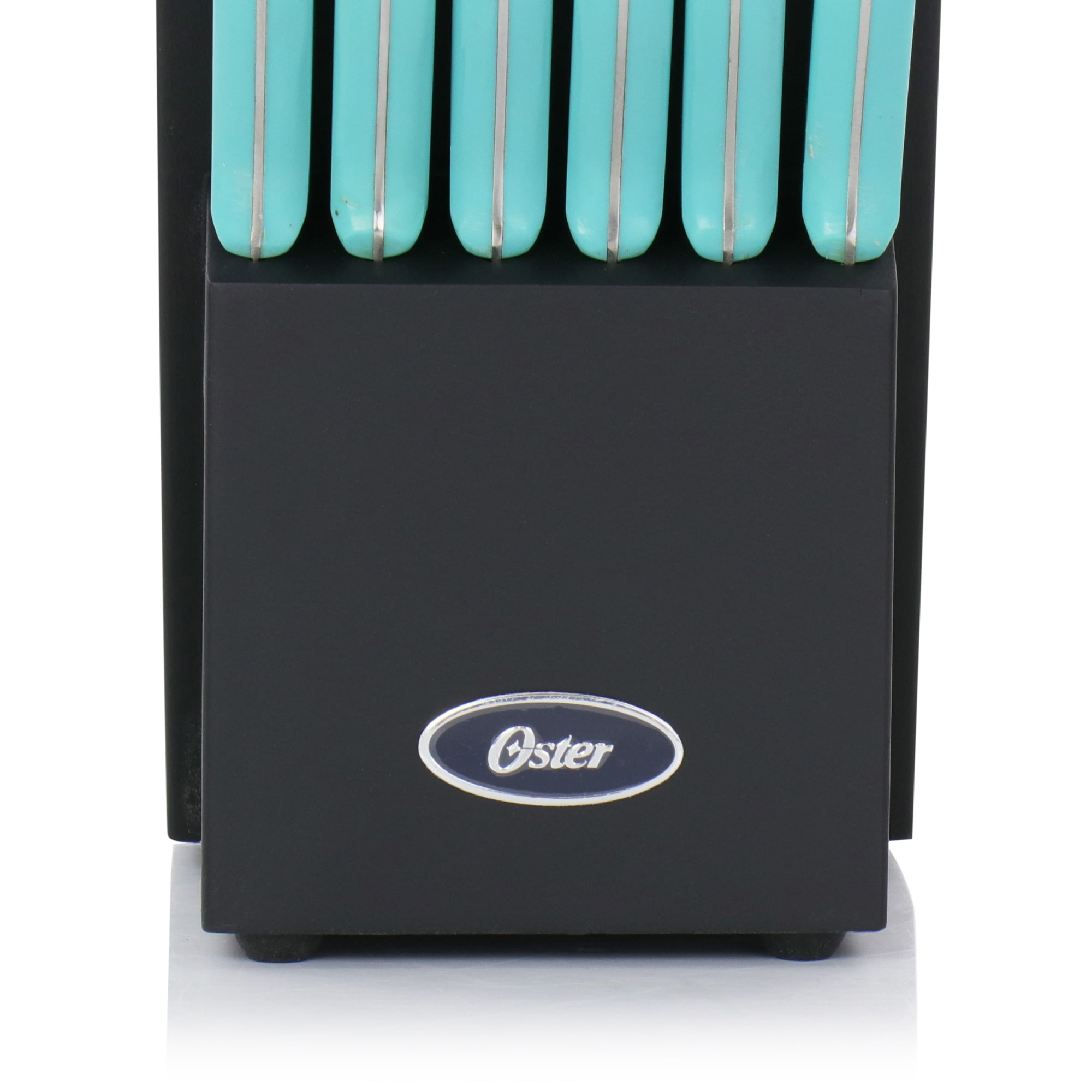 Oster Evansville 14-Piece Stainless-Steel Cutlery Set with Rubberwood Block