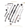 thumbnail image 2 of Schaub And Company 7495-AUB Colonial 15" Center To Center Traditional Knuckled Handle, 2 of 2