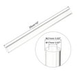 thumbnail image 2 of Uxcell Acrylic Pipe Clear Rigid Round Plastic Tube 17mm ID 21mm OD 10", 2 of 6