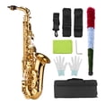 thumbnail image 4 of Saxofón AS200 Eb Saxofón Alto Instrumento de viento de saxo alto lacado de latón con estuche de transporte Guantes Correas Paño de limpieza Cepillo TOMSHOO Saxofón, 4 of 6