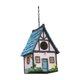 thumbnail image 1 of Casas de pájaros colgantes, caja de cría de pájaros, refugio de pájaro azul de resina fácil de colgar, casa de pájaros para pájaros, colibrí, Patio Rosa DYNWAVEMX Casa de pájaros, 1 of 8