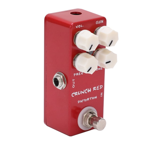 Efecto de distorsión, efecto de distorsión Carcasa de metal Efecto de bajo Distorsión Pedal de guitarra Características de vanguardia