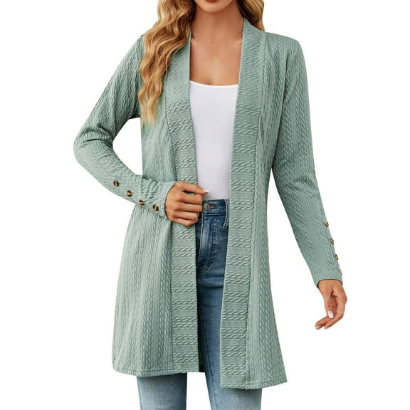 Jiyugala Women's Cardigan Sweaters Warm Soft Knit Sweater Coats