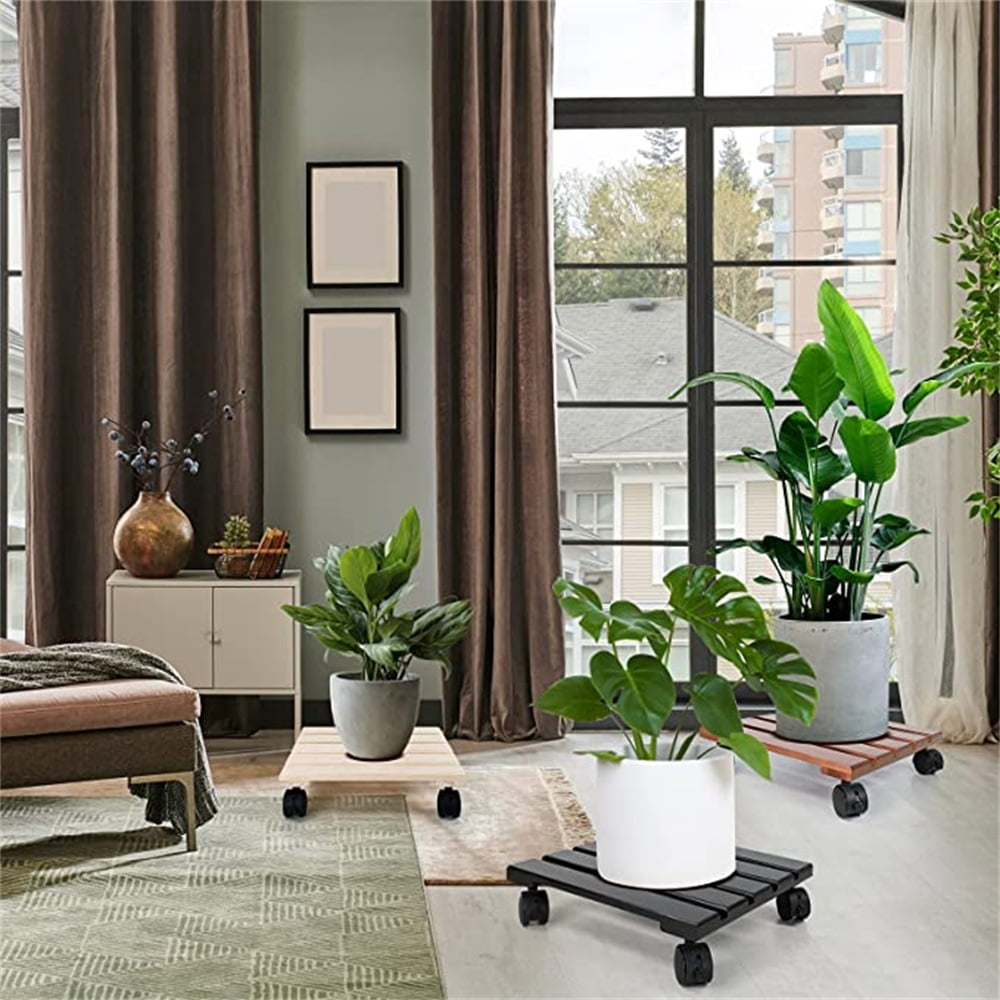 Kepooman 2 Set Flower Plant Pot Saucer Heavy Duty Sturdy Drip Trays Plant Saucer Plastic Plant Trays with Lockable Caster Wheels for Indoor Outdoor Garden Kepooman 2 Set Flower Plant Pot Saucer Heavy Duty Sturdy Drip Trays Plant Saucer Plastic Plant Trays with Lockable Caster Wheels for Indoor Outdoor Garden