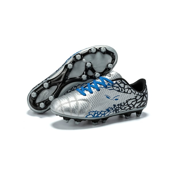 Mawclos baskets de sport pour filles et gar ons chaussures de football lacets bout rond crampons de football antid rapants chaussures de sport