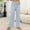 #2Blue, variant on Byworldtasic Striped Gingham Pants for Women Pajamas Cute Wide Leg Pj Lounge Boxer Bottoms Drawstring Y2k Trousers with Pocket