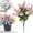B, variant on Fake Flowers, Artificial Flowers for Outdoors, Spring Flowers Artificial, Spring Artificial Flower Bundles 1 Bundle Plastic Cemetery Memorial Bouquet for Grave Decorations