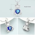 thumbnail image 2 of Cartoon Elephant / Bear Urn Necklace Cremation Jewelry for Ashes Crystal Elephant / Bear Cremation Jewelry for Ashes Memorial Urn Necklaces for Ashes Pendant Human Pet Ashes Holder Keepsake Gifts, 2 of 7