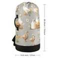 thumbnail image 3 of RMDQTR Durable Large Laundry Backpack with Drawstring Closure Ideal for Laundry Trips,Travel&Camping Cute Farm Animals, 3 of 7