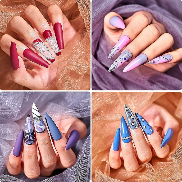 Acrylic nails clearance easy designs