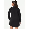 thumbnail image 3 of Joyspun Women’s Cotton Blend Long Sleeve Notch Collar Sleepshirt, Sizes S to 4X, 3 of 6