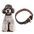 thumbnail image 2 of Collar ajustable de cuero artificial para mascotas con hebilla de metal para perros de tamaño mediano y pequeño, 2 of 8