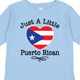 thumbnail image 4 of Inktastic Just a Little Puerto Rican Boys or Girls Long Sleeve Toddler T-Shirt, 4 of 5