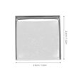 thumbnail image 2 of SEWCHICS 20Pcs Empty Makeup Palette Pans Silver Square Iron Metal for Pressed Powders Storage, 2 of 7