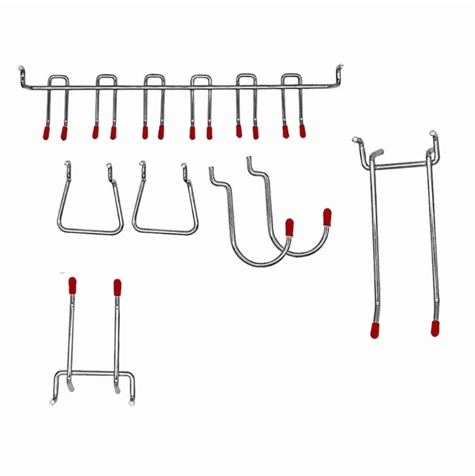 Comprehensive Pegboard Hook Set 114 Pieces for Workshop Garage Organization
