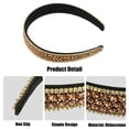 thumbnail image 4 of Unique Bargains Rhinestone Headband, Rhinestone Headband for Women, Champagne,1.0 Inch Wide 1Pcs, 4 of 7