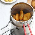 thumbnail image 1 of Friteuse Profonde, Durable 304 Acier Inoxydable Acier Inoxydable Poêle pour la Cuisine, 1 of 8