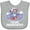 AC-Heather Grey, variant on Inktastic Snowboarding Future Snowboarder Boys or Girls Baby Bib