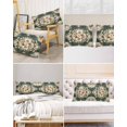 thumbnail image 6 of Hokiten King Size Pillow Cases Set of 2, Pillow Covers for Bed, Retro Flower Boho Satin Pillowcases with Zipper for Hair/Skin, Traditional Oriental Bohemia Tribal Aesthetics 20x36 Inches, 6 of 6