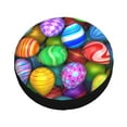 thumbnail image 3 of Easygdp Colorful Easter Eggs1 Automobile Tire Dust Cover, 14-17in Spare Tire Cover Universal Fit for Trailer, Car, Truck, SUV, Jeep - 15 inch, 3 of 9