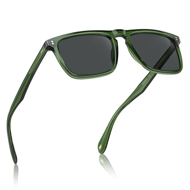 Gafas de Sol CARFIA Retro Polarizadas para Hombre UV400 Verde Cristal (Colombia)