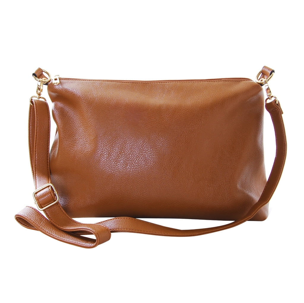 Crossbody Bag Vegan Leather Satchel Messenger Hobo Handbag Shoulder