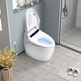 thumbnail image 2 of SWQQWEI Smart Toilet with Heated Bidet Seat.Portable Toilet with Bidet Built.Intelligent Toilet Auto Open/Close, 2 of 12