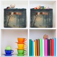thumbnail image 6 of Yayeee 2 Pack Canvas Storage Basket with Handles for Shelves Fabric Bins Closet Organizer, Retro Forest, 6 of 8