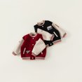 thumbnail image 2 of Ropa para niños Chaqueta de béisbol para niños Chaqueta informal con letras y etiquetado para primavera para niños CY83089, 2 of 4