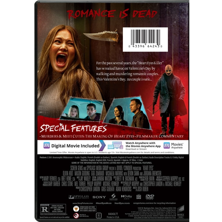 Heart Eyes (DVD) Sony Horror - Walmart.com