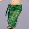 thumbnail image 2 of Ediodpoh Carnival Sequin Skirt for Women Sparkly Lace up Waist Adjustable Mini Party Sequin Dance Waist Accessory Skirt Skirts for Women Green One Size, 2 of 3