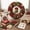 Green, variant on 3D Fabric Poke Wreath DIY Kit, Christmas Wreath Craft Kit for Adults, No-Sew Punch Needle Flower Ring Decoration with Snowflake & Berry Accessories for Holiday Home Decor