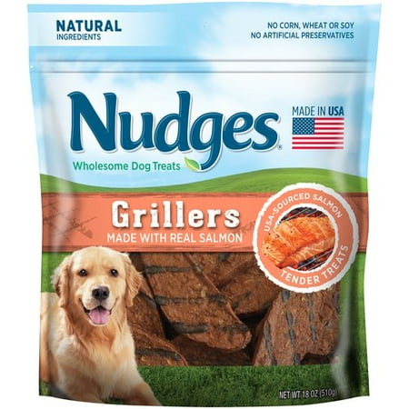Nudges Salmon Grillers Wholesome Dog Treats, 18 Oz