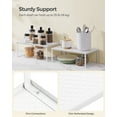thumbnail image 2 of Set of 2 Metal Kitchen Counter Shelves - Stackable, Expandable Spice Racks, Cabinet & Countertop Organizers, Shelf Risers for Space Saving, White, 2 of 6