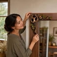 thumbnail image 7 of Velmasee Forest Animal Tree Branch Door Corner Decor, 2D HD Print Smooth Wood No-Drill Mount, Rustic Ornament for Farmhouse Home Wall Door Frame Nature Decor, 7 of 7