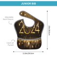 thumbnail image 4 of Bingfone Mess-Proof Baby Bib - Waterproof Bib For Baby Boy Or Girl With Food Catcher Pocket, Unisex-2024 Happy New Year, 4 of 8