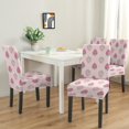 thumbnail image 2 of Charming Strawberry Dining Chair Covers Set of 4 Fresh Red Berry Design Washable Polyester Stretch Slipcovers Removable Protector for Sweet Kitchen Decor, 2 of 7