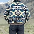 thumbnail image 4 of Fashion Mens Printed Pullover Graphic Geometric Print Lightweight Pocket Tops Sweatshirts, 4 of 9