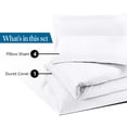 thumbnail image 7 of 800 Thread Count 100% Egyptian Cotton 5 Piece Duvet Set with Zipper Closure & Corner Queen/Full 5 Pc Duvet Set Color White Solid, 7 of 7